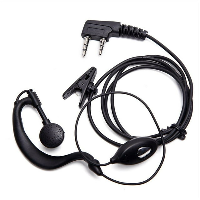 Auriculares Walkie Talkie de 2 Pines con Conector K, Auricular de Radioaficionado Bidireccional con Cable para Auriculares -888S UV5R Walkie Talkie 992