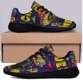 thumbnail image 3 of Cinco De Mayo Mexican Black Cat Cinco De Meow Mexico Shoes Sneakers Black Size 4.5, 3 of 7