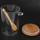 thumbnail image 5 of 4X Food Storage Glass Jar Clear Sealed Canister Container with Lid and Spoon for Loose Tea Salt Sugar Coffee Bean, 5 of 5