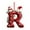 R, variant on Xiwaer 2D 26 Letter Christmas Ornaments Acrylic Flat Christmas Tree Home Decorations Ornaments G