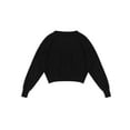 thumbnail image 4 of Zaldita Women Classic Long Sleeve Front Knot Knit Wrap Top Sweater Ballet Dance Cardigan Type A Black 175, 4 of 7