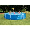 thumbnail image 3 of INTEX 12'x30" Metal Frame Above Ground Pool, Filter, Cover & Cleaning Kit, 3 of 12