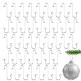 thumbnail image 1 of Ganchos para adorno navideño Zanzike, 200 unidades, metal, 3 cm, color plateado, 1 of 7