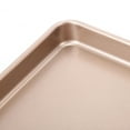 thumbnail image 3 of 12.7" x 10.6" Nonstick Cookie Sheet, 2-Piece Baking Pan Set, Gold, 3 of 9