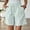 Mint Green plus size shorts for women a1, variant on Womens Striped Elastic Waist Shorts Plus Size Cotton Linen Loose Casual Flowy Summer Beach Travel Lounge Shorts with Pockets Comfy Clothing, Blue L