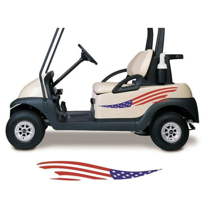 American Flag Decals Golf Cart Side By Side ATV Go Cart Stickers Graphics GC88