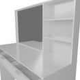 thumbnail image 6 of Kappesberg Seattle White 47.2"W 6-Drawer Makeup Vanity Table with Mirror and Deep Storage, 6 of 7