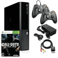 thumbnail image 1 of Restored Microsoft Xbox 360 Model E 4GB with Call of Duty Black Ops and Two Retrofam Controllers, Black, (Refurbished), 1 of 5