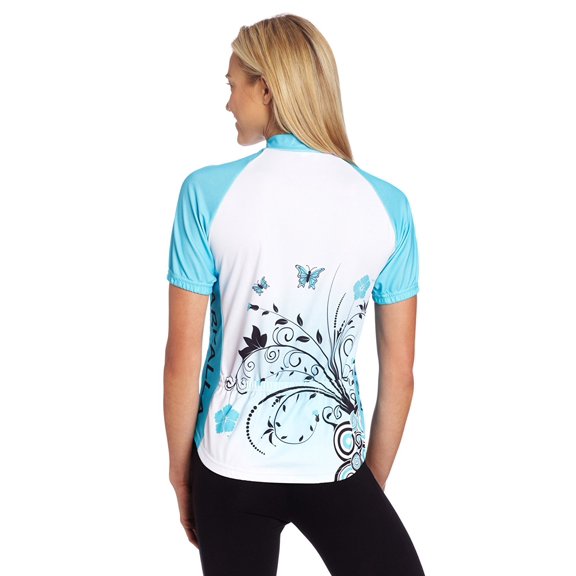 Butterfly Cycling Jersey - Blue/White / Medium