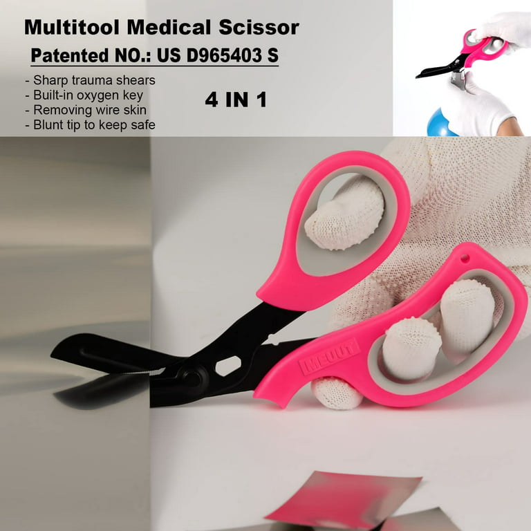 15 Pieces Folding Safety Scissors for Nurse Plastic Handle Mini Folding  Scissors Nurse Pen Set Permanent Markers Fine Point Nurse Pen Pack Silver  Ring