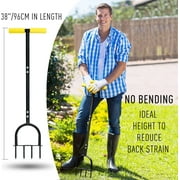Colwelt 3.5 Manual Lawn Aerator with Non-Slip T-Handle