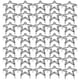 thumbnail image 2 of 50 unids Remaches de estrella de cinco puntas Ropa decorativa Remaches DIY Material de tela, 2 of 5