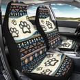 thumbnail image 3 of Yuyamidu Dog Paw Car Seat Covers Front Seats Only 2 PCS Set Aztec Southwest Vehicle Seat Covers for Most Cars SUV Sedan Truck, 3 of 7