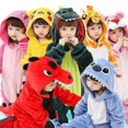 thumbnail image 2 of Pijamas de animales para niños Pijamas de franela con capucha Cosplay Venta caliente-c, 2 of 2