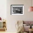 thumbnail image 3 of Historic Framed Print, Crowd of strikers going to a meeting, Philadelphia, 17-7/8" x 21-7/8", 3 of 9