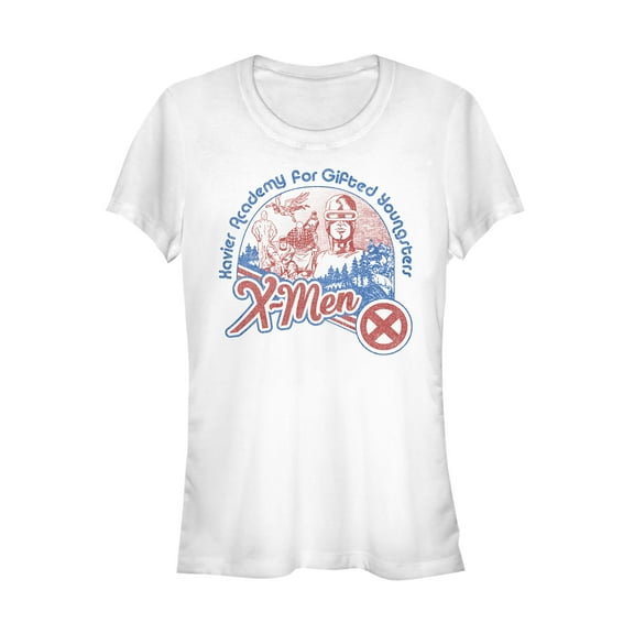 Junior's Marvel X-Men Vintage Xavier Academy Graphic Tee White X Large