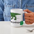 thumbnail image 4 of CafePress - T Rex Hates Pushups - 15 oz Ceramic Large White Novelty Mug, 4 of 6