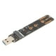thumbnail image 3 of Adaptador NVMe a USB Plug and Play SSD portátil 10 Gbps USB 3.2 Gen 2 Chip puente M.2 NVME Adaptador USB Negro, 3 of 15