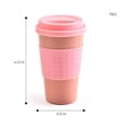 thumbnail image 3 of Portable Wheat Straw Coffee Tea Mug Cups Reusable Bamboo Fibre Cups Eco Friendly, 3 of 8
