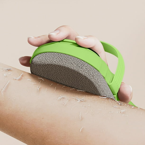 Cepillo de baño masajeador multifuncional con dosificación de líquidos | Cepillo exfoliante con compartimento para gel de ducha | Mango de silicona antideslizante | Eliminación profunda de queratina
