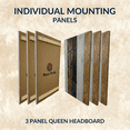 thumbnail image 6 of Barn Walls Solid Wood Headboard, Queen Size Bed Panels - Carbon Timber, 6 of 9