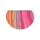 thumbnail image 2 of Uuiauoio Half Circle Bath Mat Non-Slip, Bathroom Rugs, Rubber Backing Absorbent Quick Dry Machine Washable Carpet for Bathroom Floor, Bedroom Home Decor 16" x 24", 2 of 6
