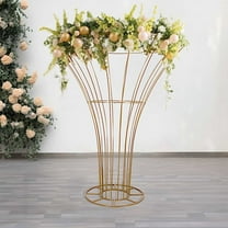 BalsaCircle Gold 6.5 feet Floor Standing Blossom Metal Tree Flower Display Stand Party Events Decorations