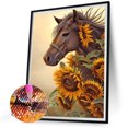 thumbnail image 2 of Pintura de diamante 1 5D DIY FLhrweasw Girasol Caballo, 2 of 9