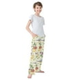 thumbnail image 4 of FORMRS Kids Pajama Pants with Pockets Size 6-8Y Boys Lounge Sleep Bottoms, Birds with Strawberries, 4 of 8