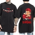 thumbnail image 3 of Camiseta de Anime Slam Dunk para hombre, Sakuragi Hanamichi kaade Rukawa, 100% algodón, camisetas de gran tamaño, camisetas informales de Manga corta, 3 of 4
