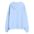 thumbnail image 4 of Girls Solid Zip Up Hoodie Jacket Raglan Long Sleeve Hooded Sweatshirt Coat Casual Soft Outerwear for Kids Back to School Autumn Winter Outdoor Daily Wear(Sky Blue,6-7 Years), 4 of 6