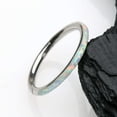 thumbnail image 2 of Brilliant Fire Opal Lined Seamless Clicker Hoop Ring, 2 of 4