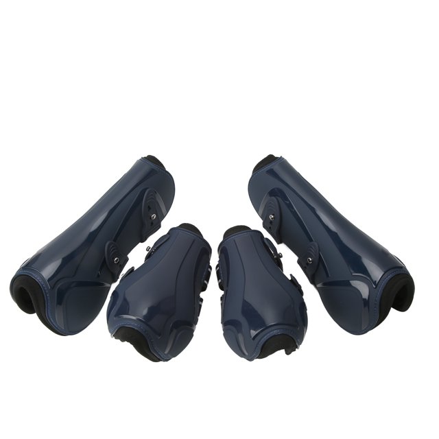 Botas De Protección Para Patas De Caballo De 4 Piezas Con Forro Suave, Material De Alta , Para Protección Contra Saltos De Obstáculos,