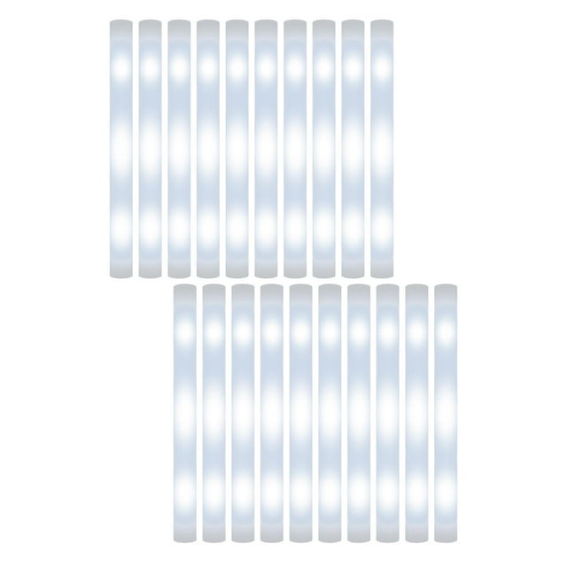 20 Varillas de Espuma Luminosas, Barras Luminosas, Bastones de Luz, Suministros para Fiestas de año Nuevo, Deportivos, Festivales Y Fiestas Ra Púrpura