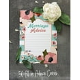 thumbnail image 3 of Inkdotpot Marriage Advice Cards For Bride & Groom, Mr and Mrs Guestbook Alternative Floral Wedding Dcor, Set of 50, 5X7 Inches, 3 of 8
