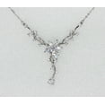 thumbnail image 3 of Faship Gorgeous Clear CZ Crystal Floral Necklace Earrings Set, 3 of 7