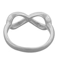 thumbnail image 3 of 925 Sterling Silver Polished Classic Infinity Ring Band - Size 6, 3 of 3