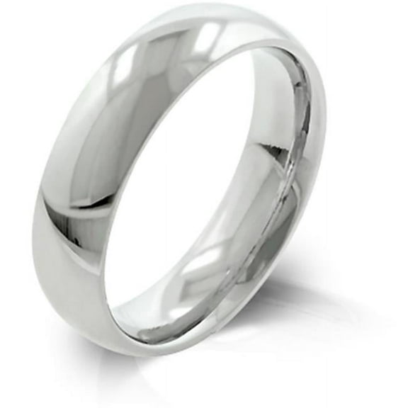 5mm High Polished Stainless Steel Wedding Band