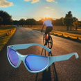 thumbnail image 3 of Gafas de sol clásicas, gafas de marco ligero unisex con protección , gafas de conducción para deportes al aire libre para acampar en pya, viajes, accesorios de fotos azul lente azul Soledad Gafas de sol de moda, 3 of 9