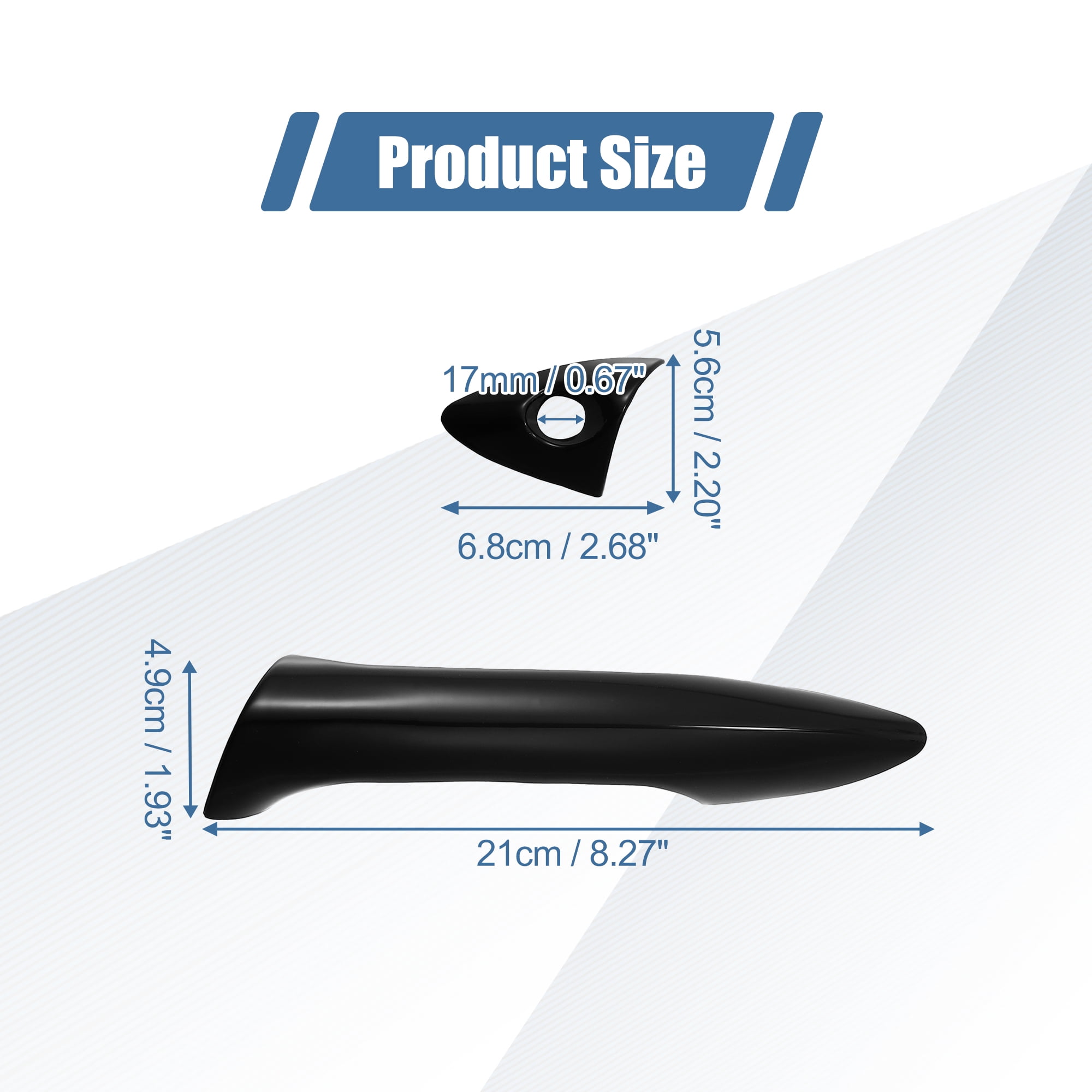Unique Bargains 8pcs ABS Exterior Door Handle Cover Trim for Hyundai Elantra 2011-2016