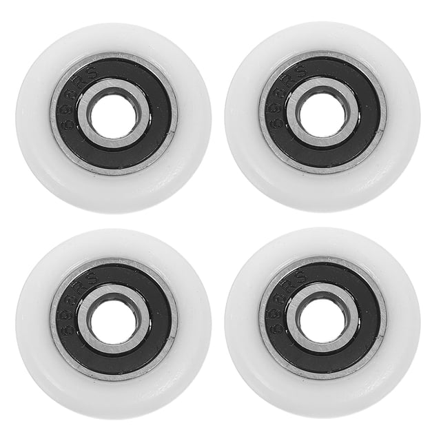 Phenofice 4 Pcs Rouleaux de Porte de Douche Design Durable pour Rénovateurs de Salle de Bain Fonctionnement Fluide