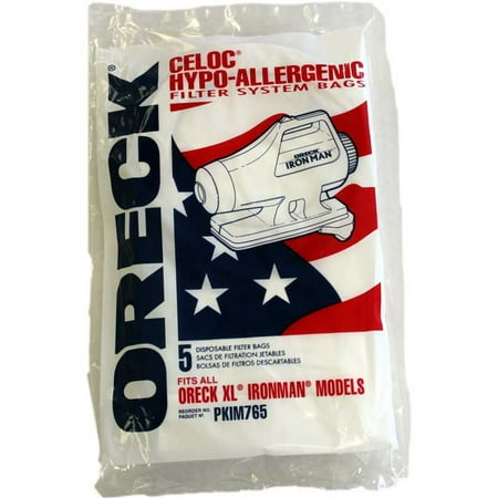 - ORECK IRON MAN ORIGINAL BAGS 5 PK #PKIM76.5