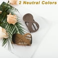 thumbnail image 7 of Unique Bargains 2pcs Flat Hair Clips for Women Flat Claw Clips for Thick Hair French Concord Flat Hair Clips Amber Brown, 7 of 7
