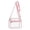 Pink, variant on Clear Stadium Carry Bag, Adjustable Strap Plastic Security Purse, Mini Transparent Stadium Bags, Lightweight Top-Handle Handbag, Compliance Tote for Game & Concert Access,White