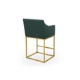 thumbnail image 3 of Chic Home Cordele Chair PU Leather Upholstered Slope Arm Counter Stool, 3 of 4