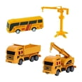thumbnail image 2 of SUTENGDA Construction Vehicles Playset  Yellow  16 Piece, 2 of 7