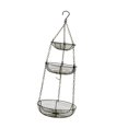 thumbnail image 4 of Cesta colgante de 3 niveles, gancho de cadena de metal, organizador de frutas de alambre resistente que ahorra espacio para de, 4 of 8
