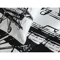 thumbnail image 4 of Ambesonne Vintage Airplane Quilted Bedspread Set 3 Pcs, Sketch Art, Queen Size, Black and White, 4 of 5