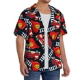 thumbnail image 2 of KLL Fire Rescue With Red Helmet And Truck Print Men's Shirt Short Sleeve Button Down Summer Cuba Beach Shirts- 4X-Large, 2 of 5