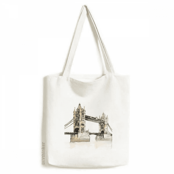 London Bridge in London England Tote Canvas Bag Shopping Satchel Casual Handbag